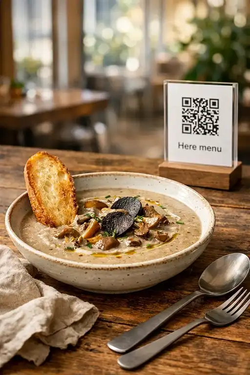 Truffle Mushroom Cream Soup